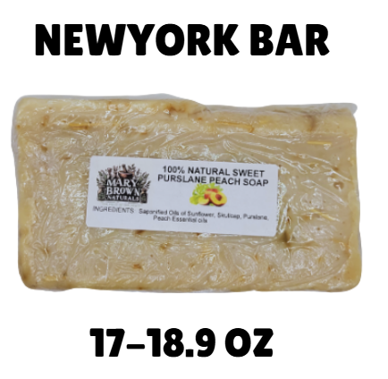 100% Natural Sweet Purslane Peach Soap // Free Exfoliating Soap Bag