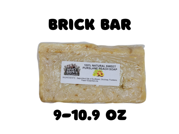 100% Natural Sweet Purslane Peach Soap // Free Exfoliating Soap Bag