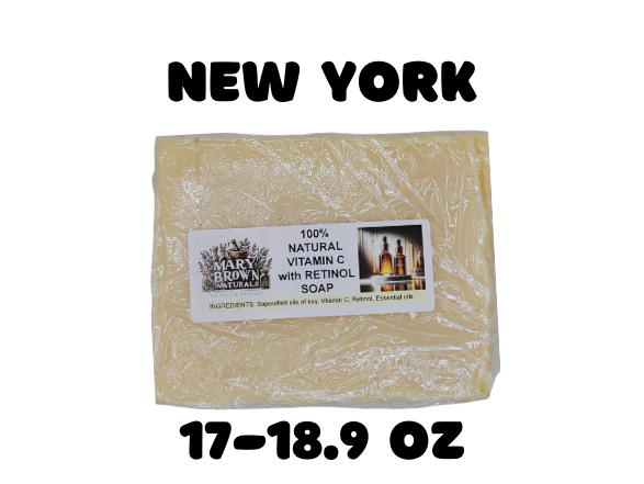 100% Natural Vitamin C with Retinol Soap // Free Exfoliating Soap Bag