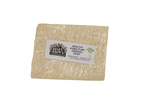 Pure Ginseng Herbal Soap // Free Exfoliating Soap Bag