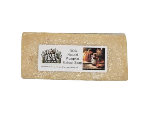 100% Natural Pumpkin Extract Soap // Free Exfoliating Soap Bag