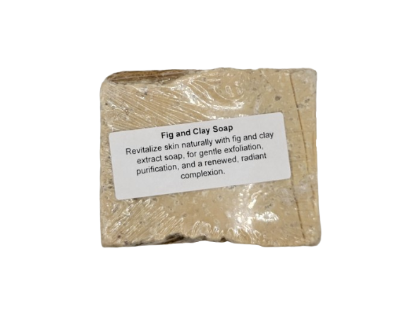 100% Natural Fig and Clay Extract Soap // Free Exfoliating Soap Bag