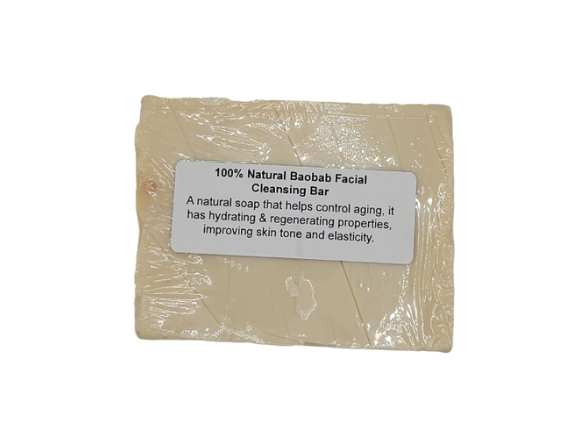 100% Natural Baobab Facial Cleansing Soap // Free Exfoliating Soap Bag