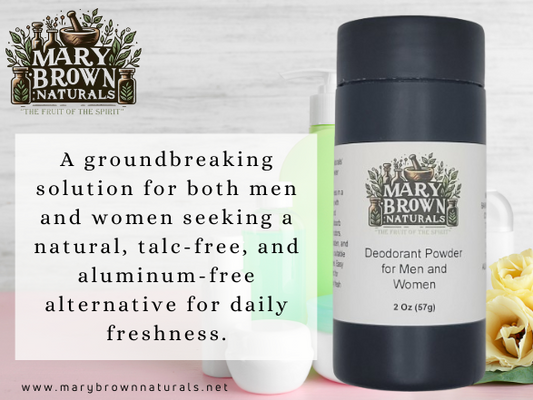 Deodorant Powder for Men and Women // 2 oz