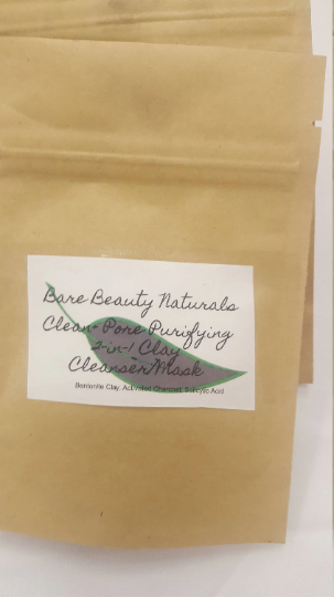 Pure Earth Elements Facial Detox Mask - Bentonite Clay & Charcoal Blend by Mary Brown Naturals