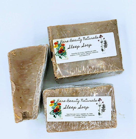 Soothing Chamomile & Valerian Root Soap - Handcrafted // With Free Exfoliating Soap Bag