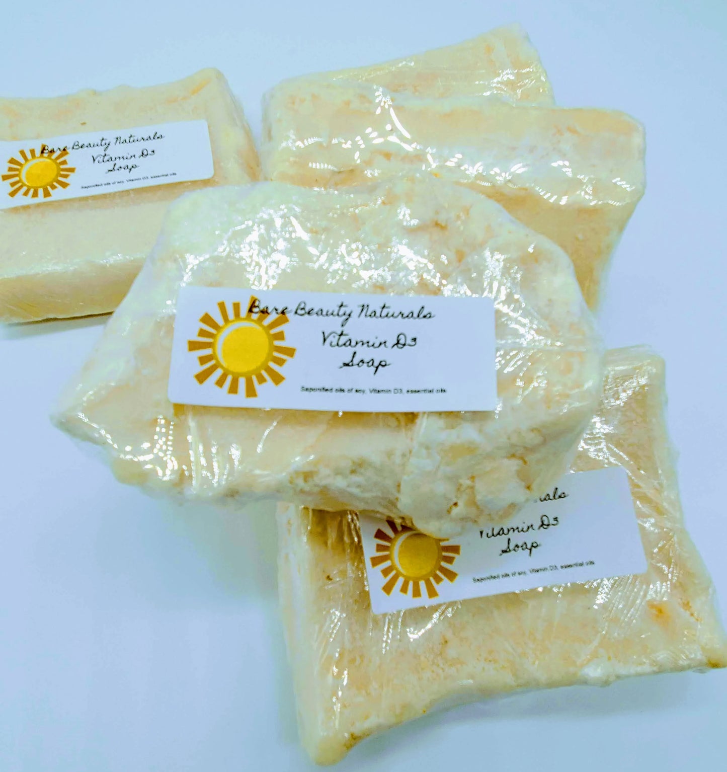 Sunshine Glow: Plant-Based Vitamin D3 Soap // Free Exfoliating Soap Bag