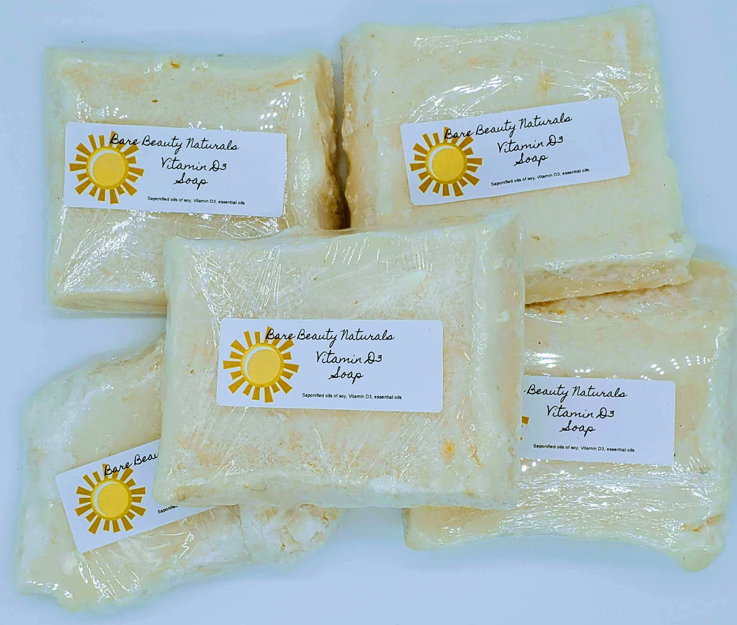 Sunshine Glow: Plant-Based Vitamin D3 Soap // Free Exfoliating Soap Bag