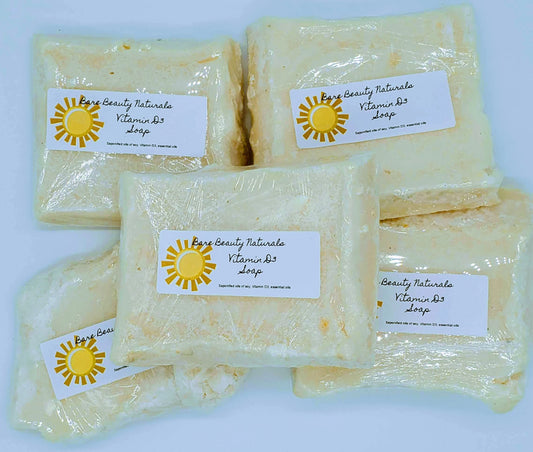 Sunshine Glow: Plant-Based Vitamin D3 Soap // Free Exfoliating Soap Bag