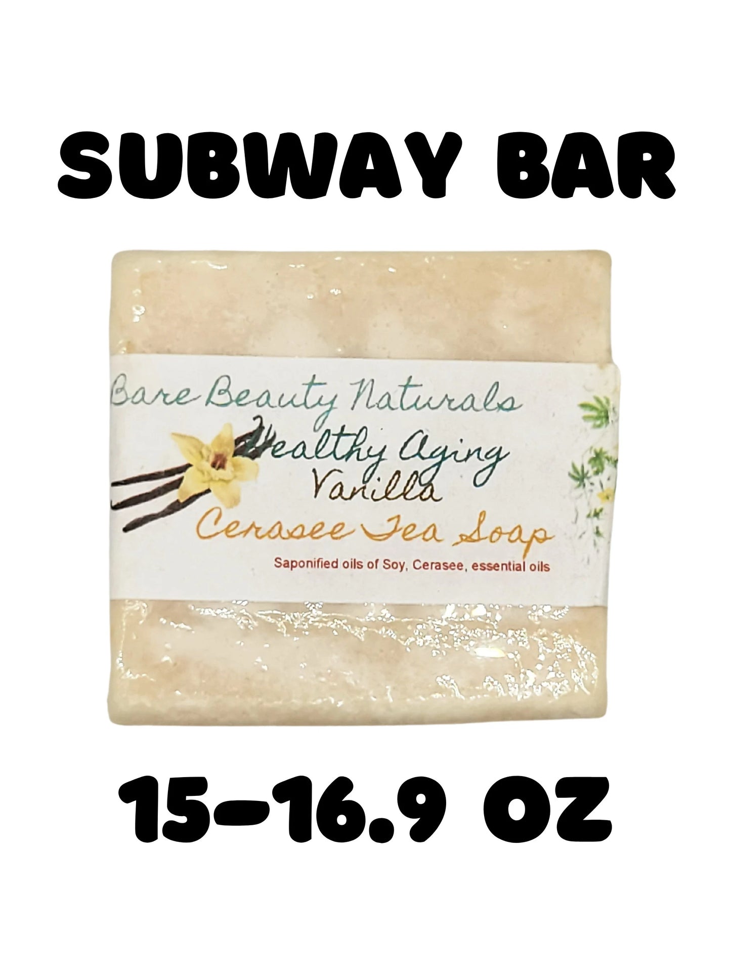100% Natural Vanilla Cerasee Tea Soap // Free Exfoliating Soap Bag