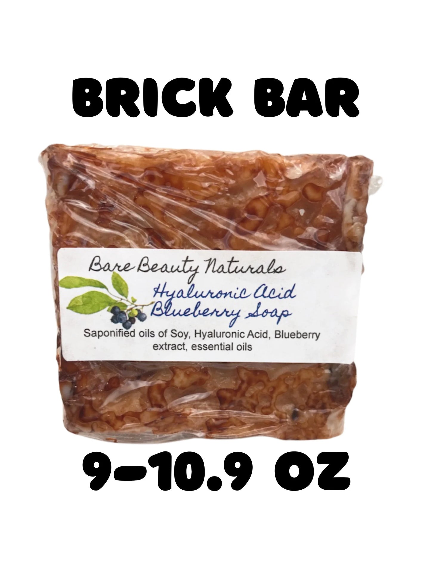 100% Natural Hyaluronic Acid Concentrated Blueberry Extract Soap // Free Exfoliating Soap Bag