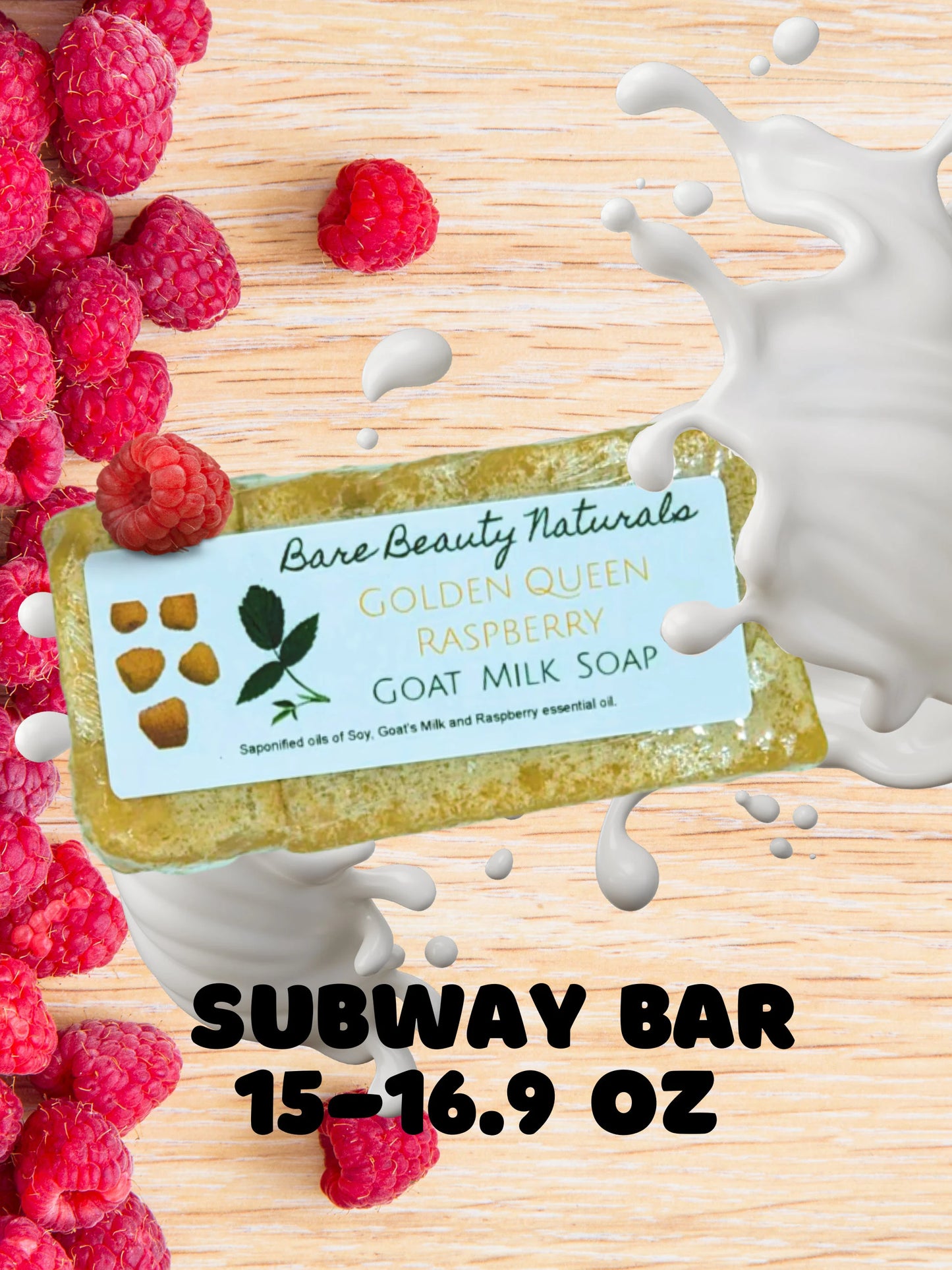 100% Natural Antiaging Golden Queen Raspberry Goat Milk Soap // Free Exfoliating Soap Bag