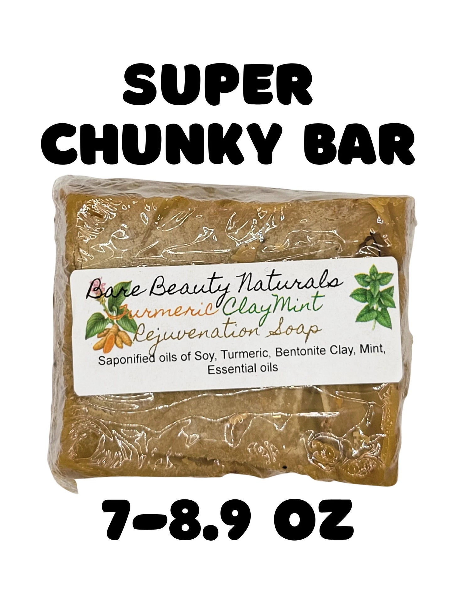 100% Natural Turmeric and Green Tea Rejuvenation Soap // Free Exfoliating Soap Bag