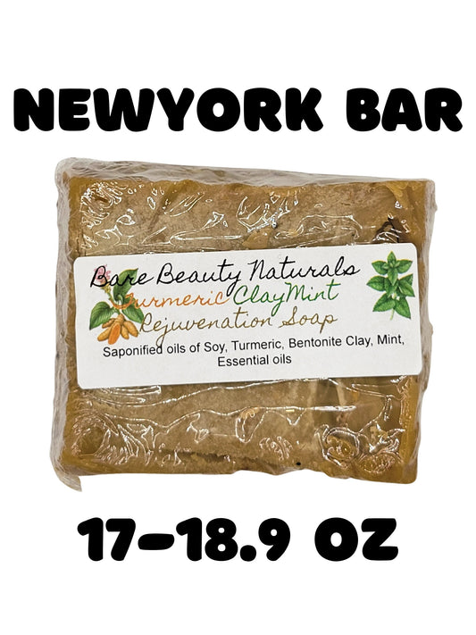 100% Natural Turmeric and Green Tea Rejuvenation Soap // Free Exfoliating Soap Bag