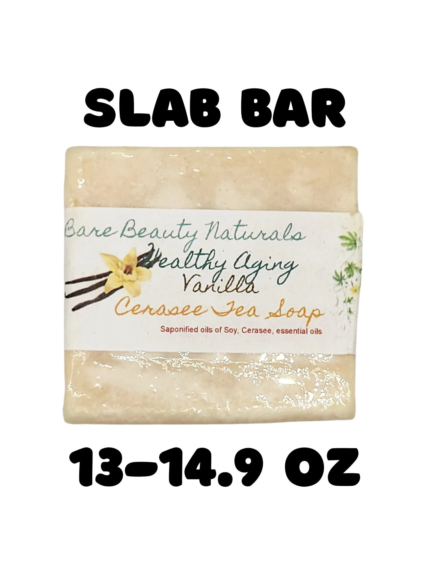 100% Natural Vanilla Cerasee Tea Soap // Free Exfoliating Soap Bag