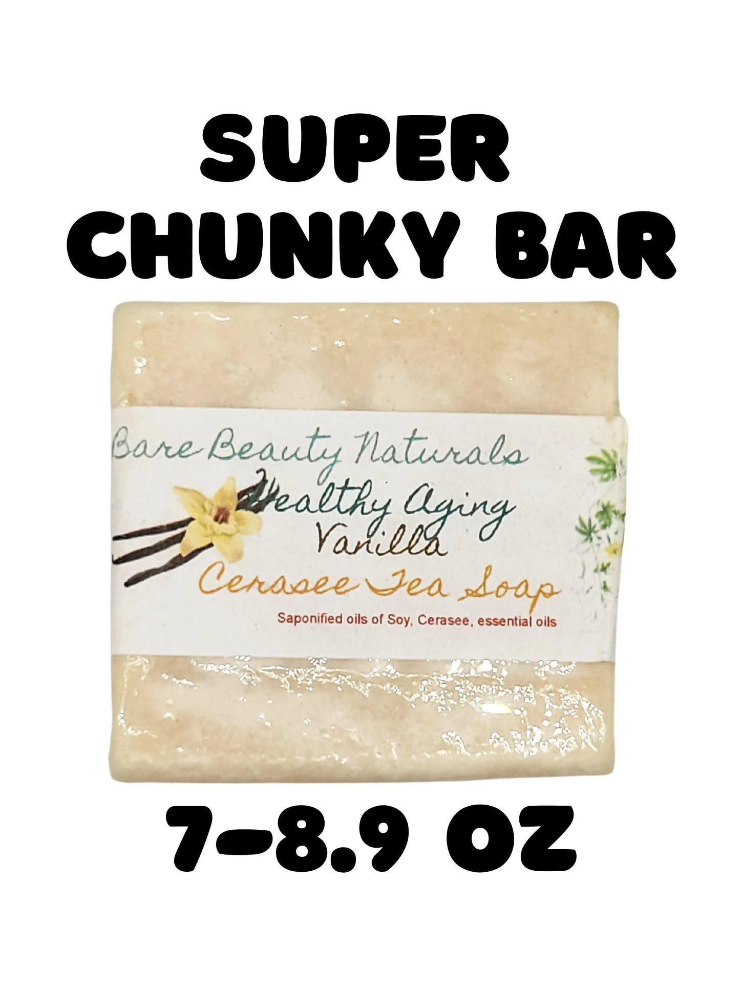100% Natural Vanilla Cerasee Tea Soap // Free Exfoliating Soap Bag