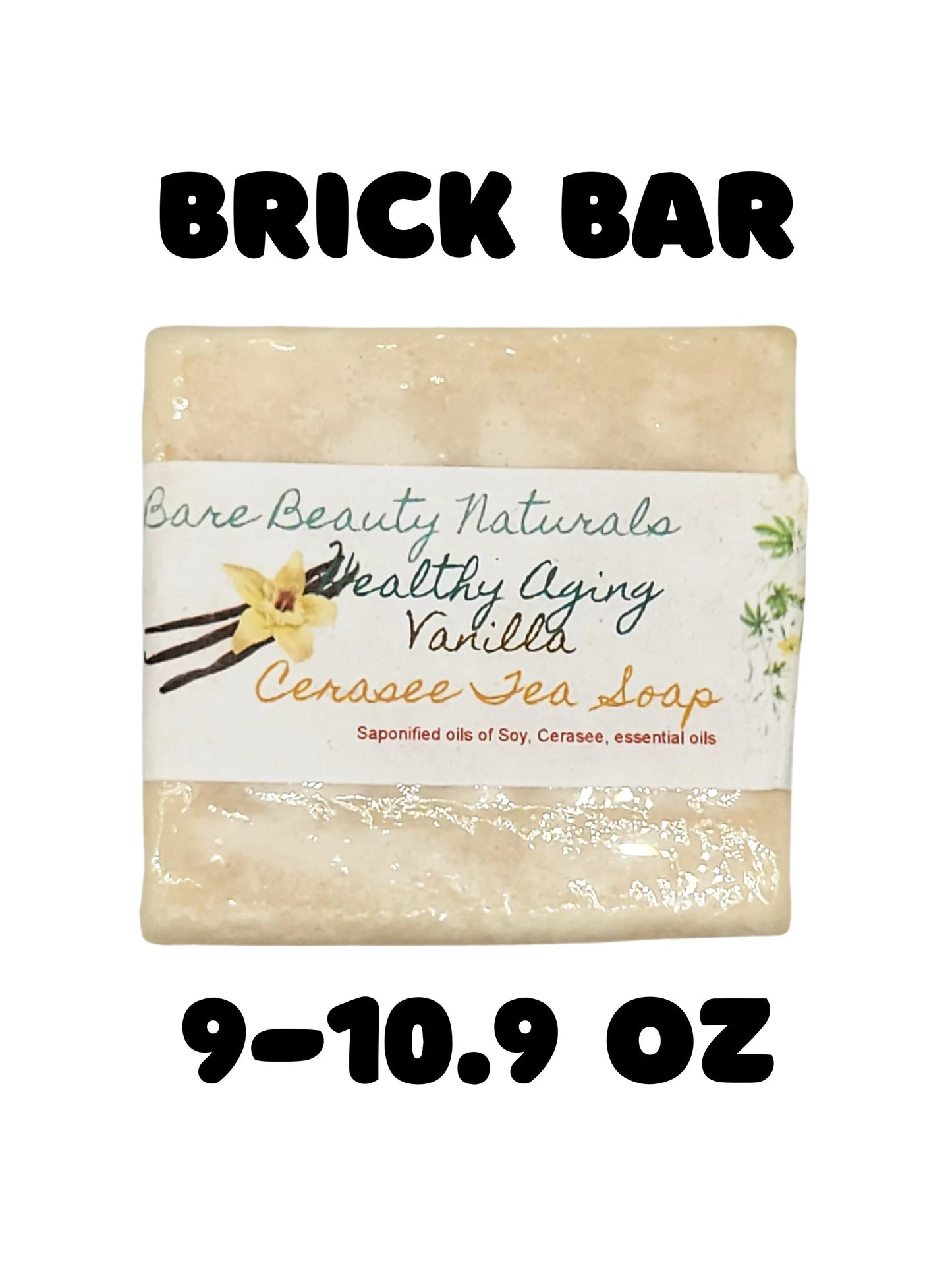 100% Natural Vanilla Cerasee Tea Soap // Free Exfoliating Soap Bag