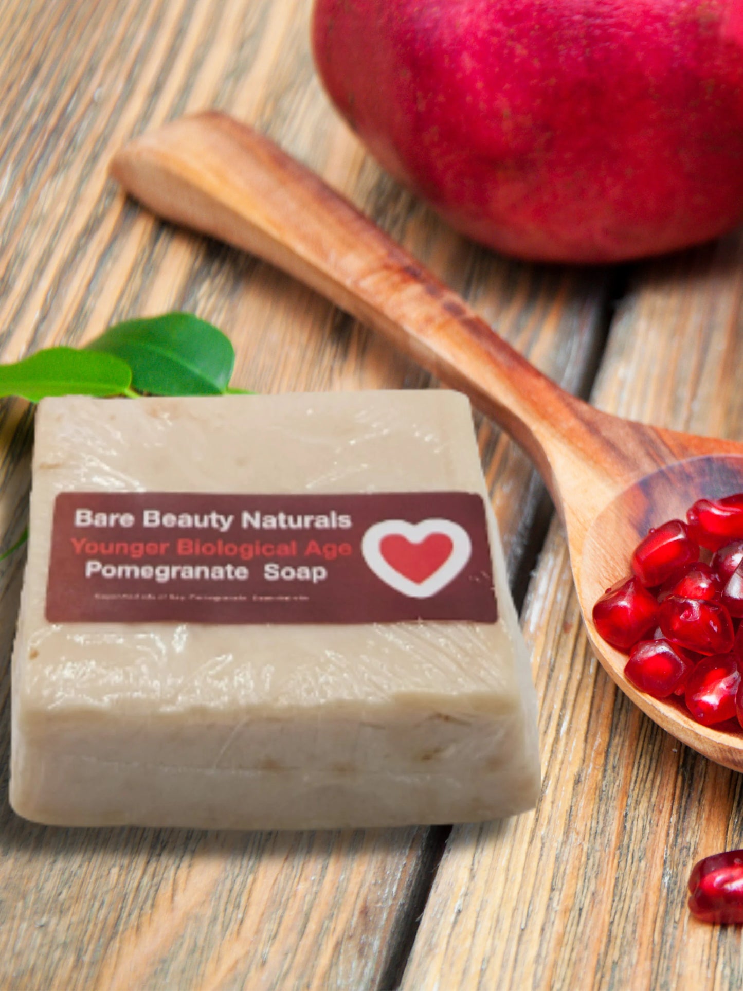 Pomegranate Perfection: Pure & Natural Cleansing Soap // Free Exfoliating Soap Bag