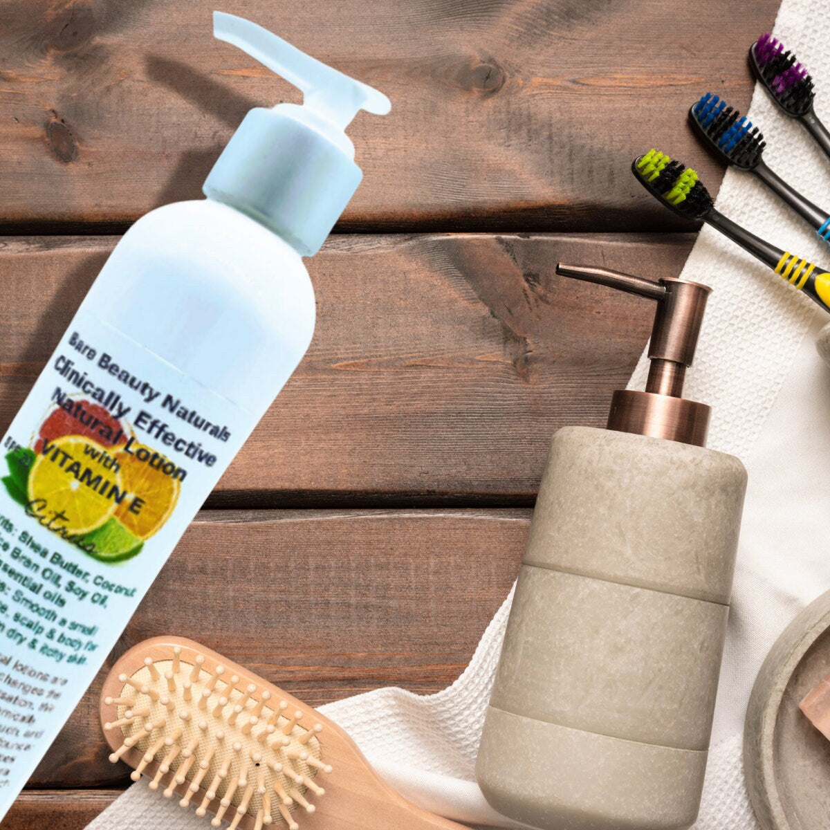 Ultra-Nourishing Natural Lotion // Vitamin E, Shea Butter, Cocoa Butter & Aloe // Intense Hydration for Dry Skin