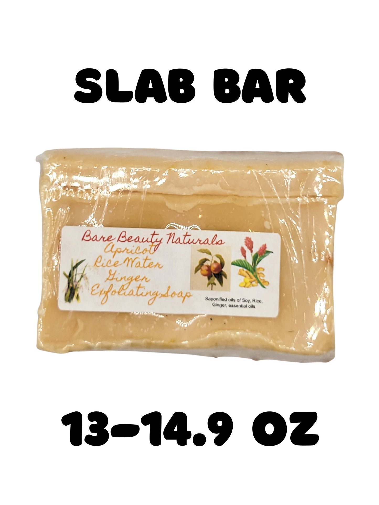 Zesty Apricot-Ginger Rice Water Soap - Handcrafted for Glowing Skin | Free Bag