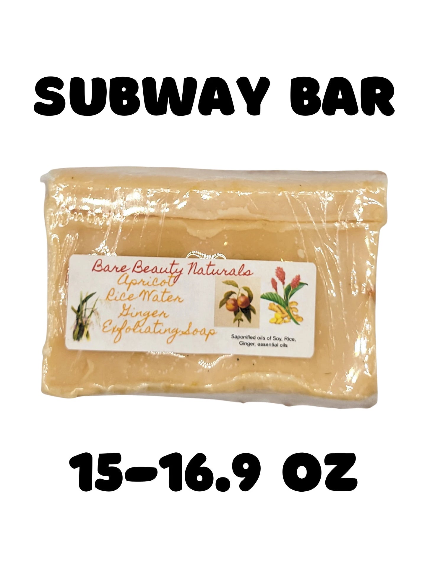 Zesty Apricot-Ginger Rice Water Soap - Handcrafted for Glowing Skin | Free Bag