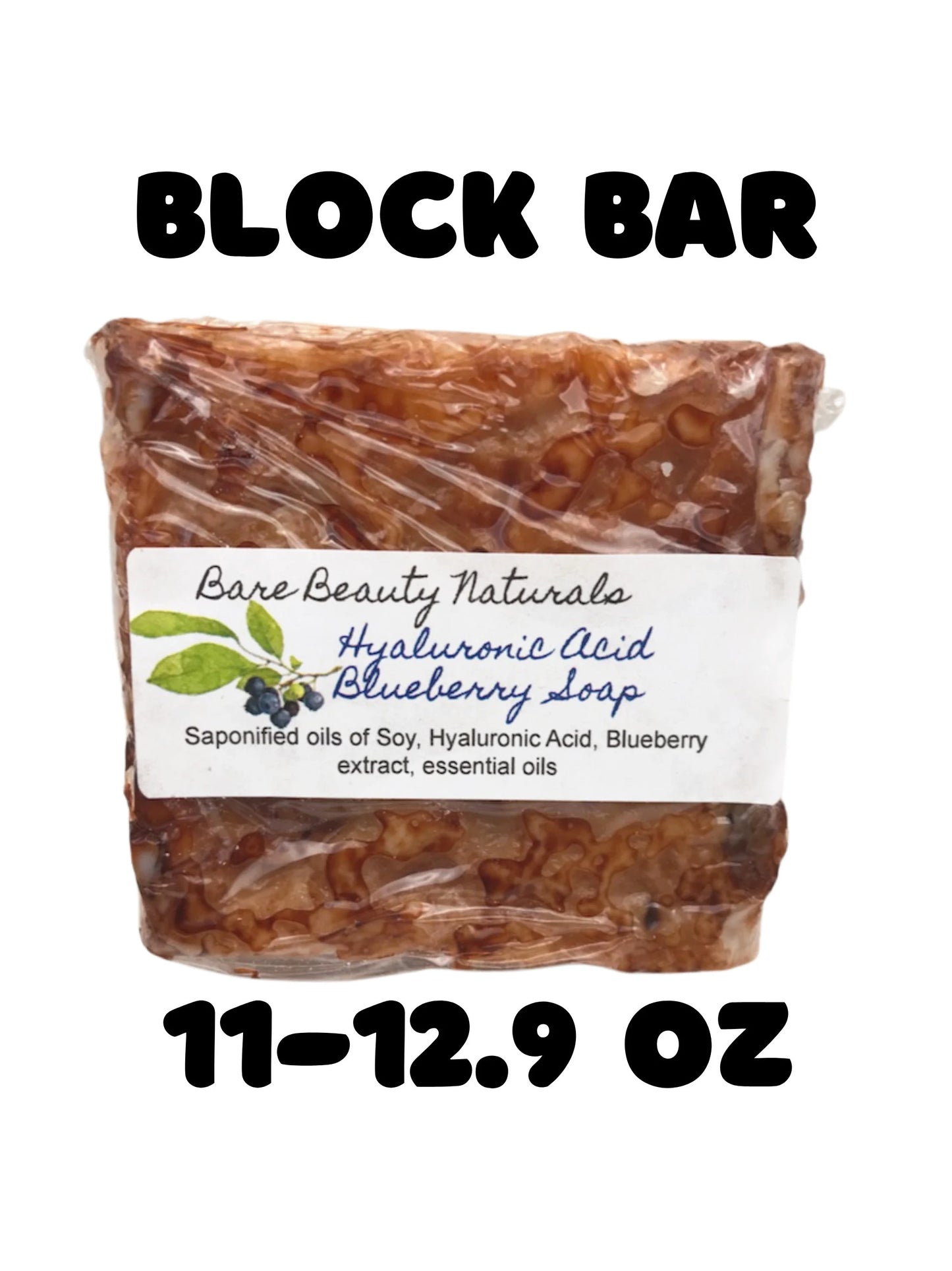 100% Natural Hyaluronic Acid Concentrated Blueberry Extract Soap // Free Exfoliating Soap Bag