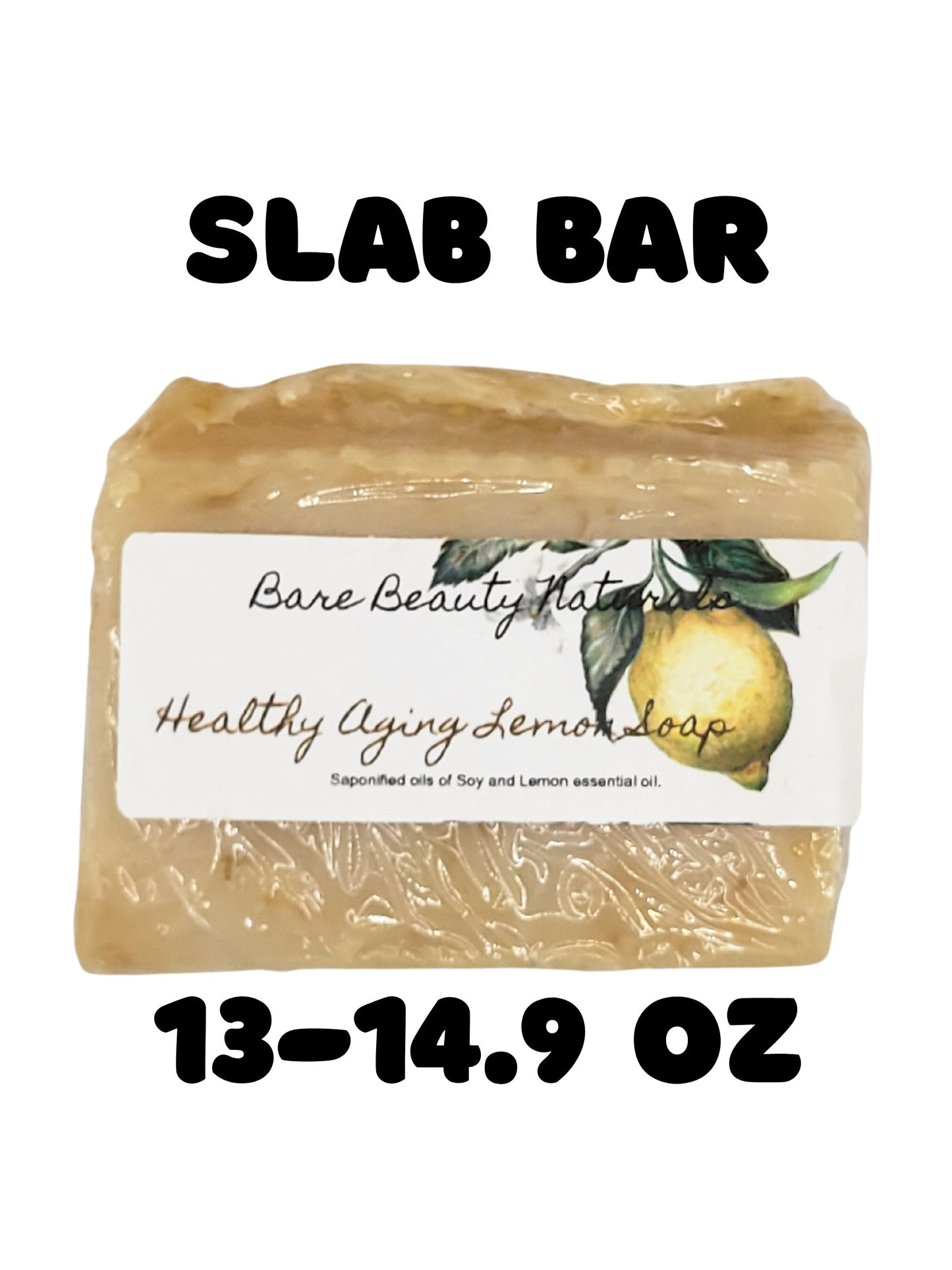 100% Natural Chemical free Healthy Aging Lemon Soap // Free Exfoliating Soap Bag