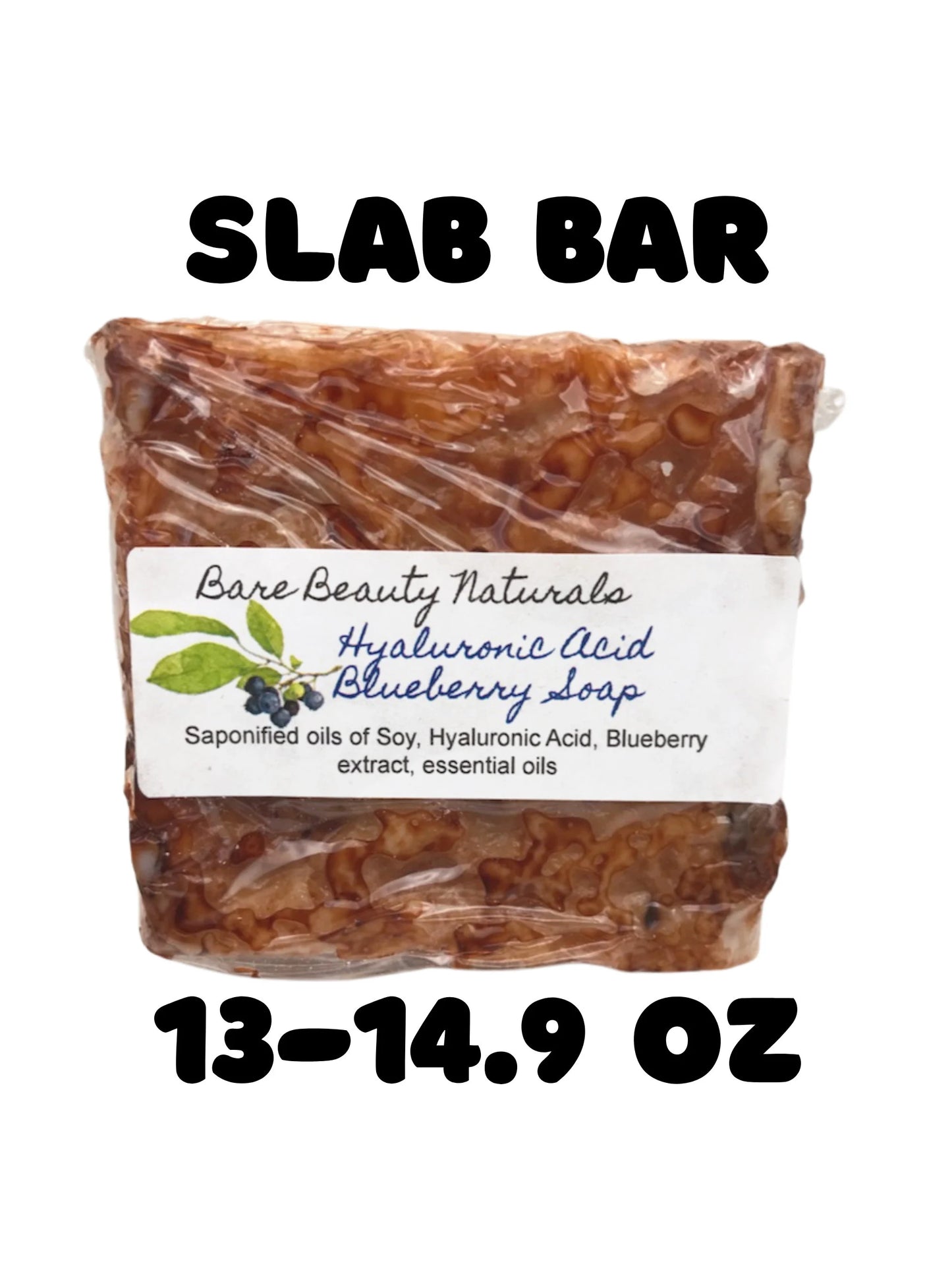 100% Natural Hyaluronic Acid Concentrated Blueberry Extract Soap // Free Exfoliating Soap Bag