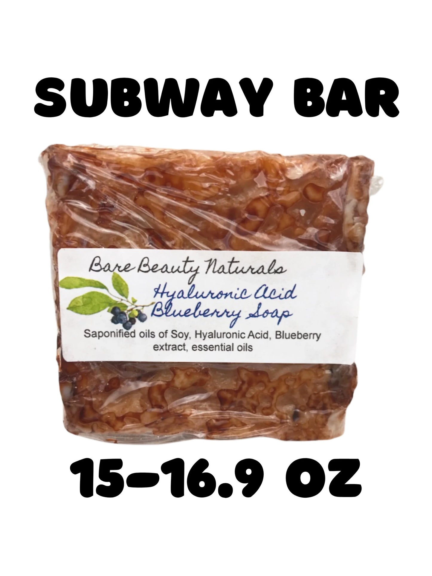 100% Natural Hyaluronic Acid Concentrated Blueberry Extract Soap // Free Exfoliating Soap Bag