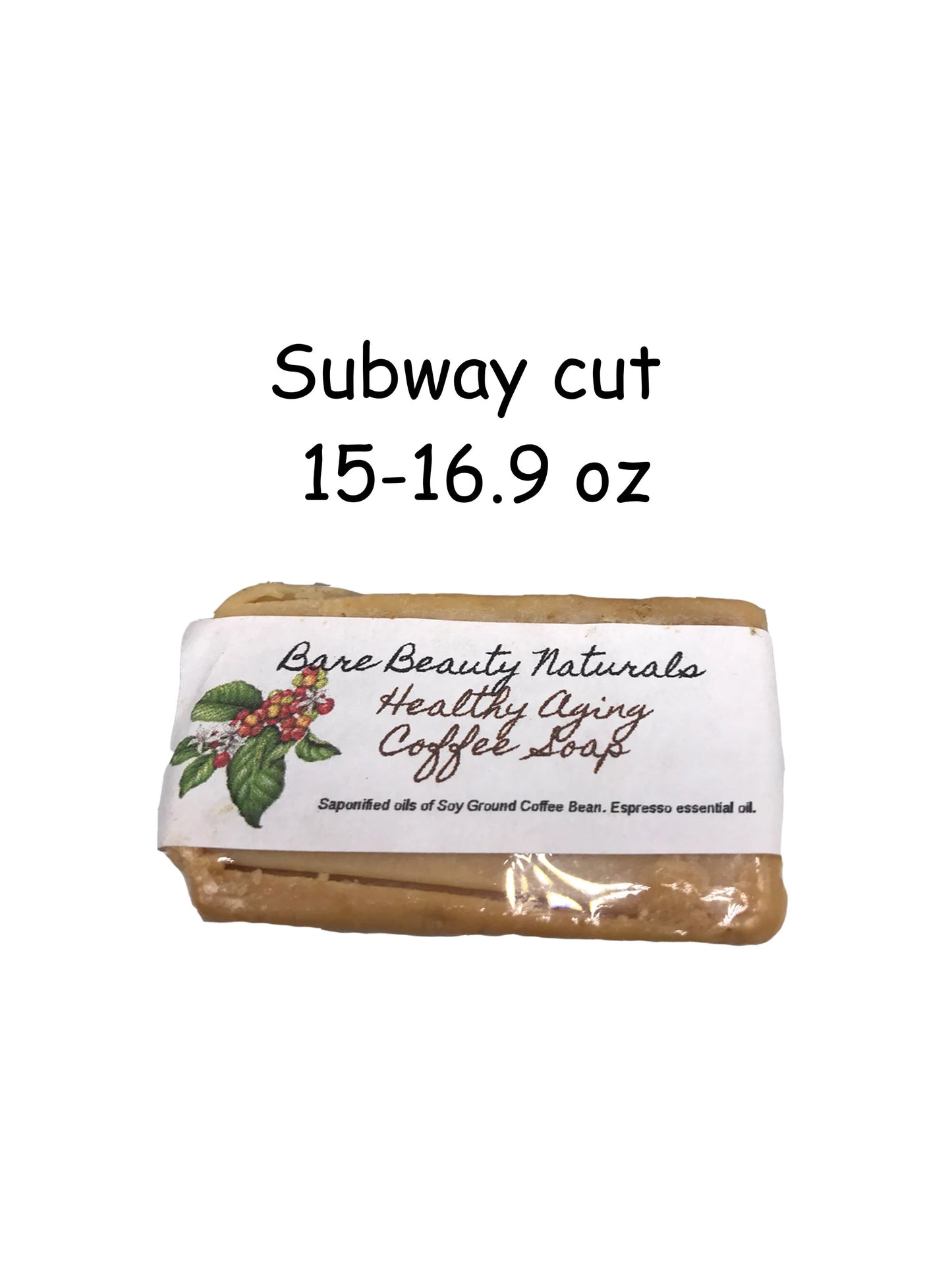 100% Natural Healthy Aging Coffee Soap // Free Exfoliating Soap Bag