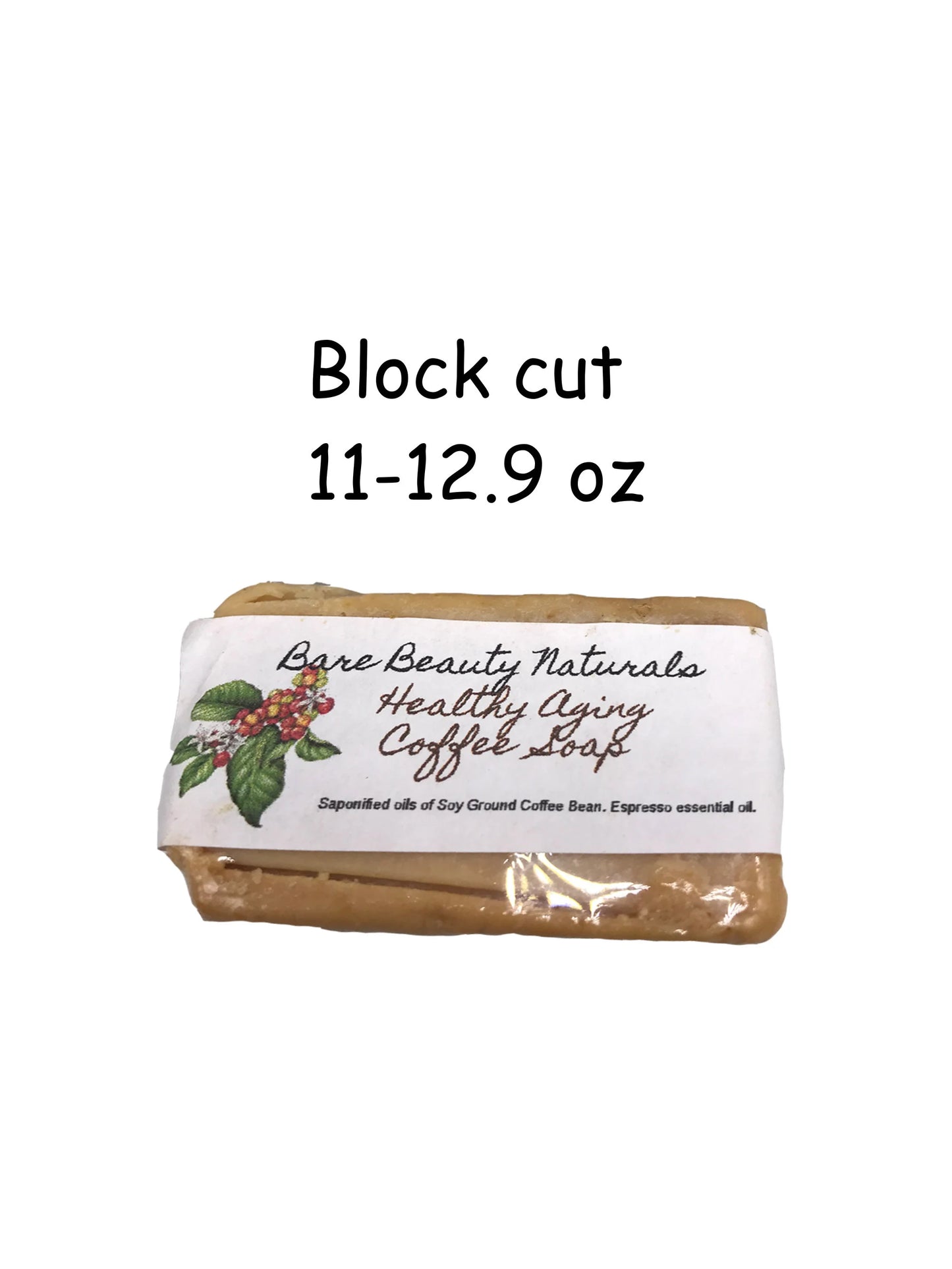 100% Natural Healthy Aging Coffee Soap // Free Exfoliating Soap Bag