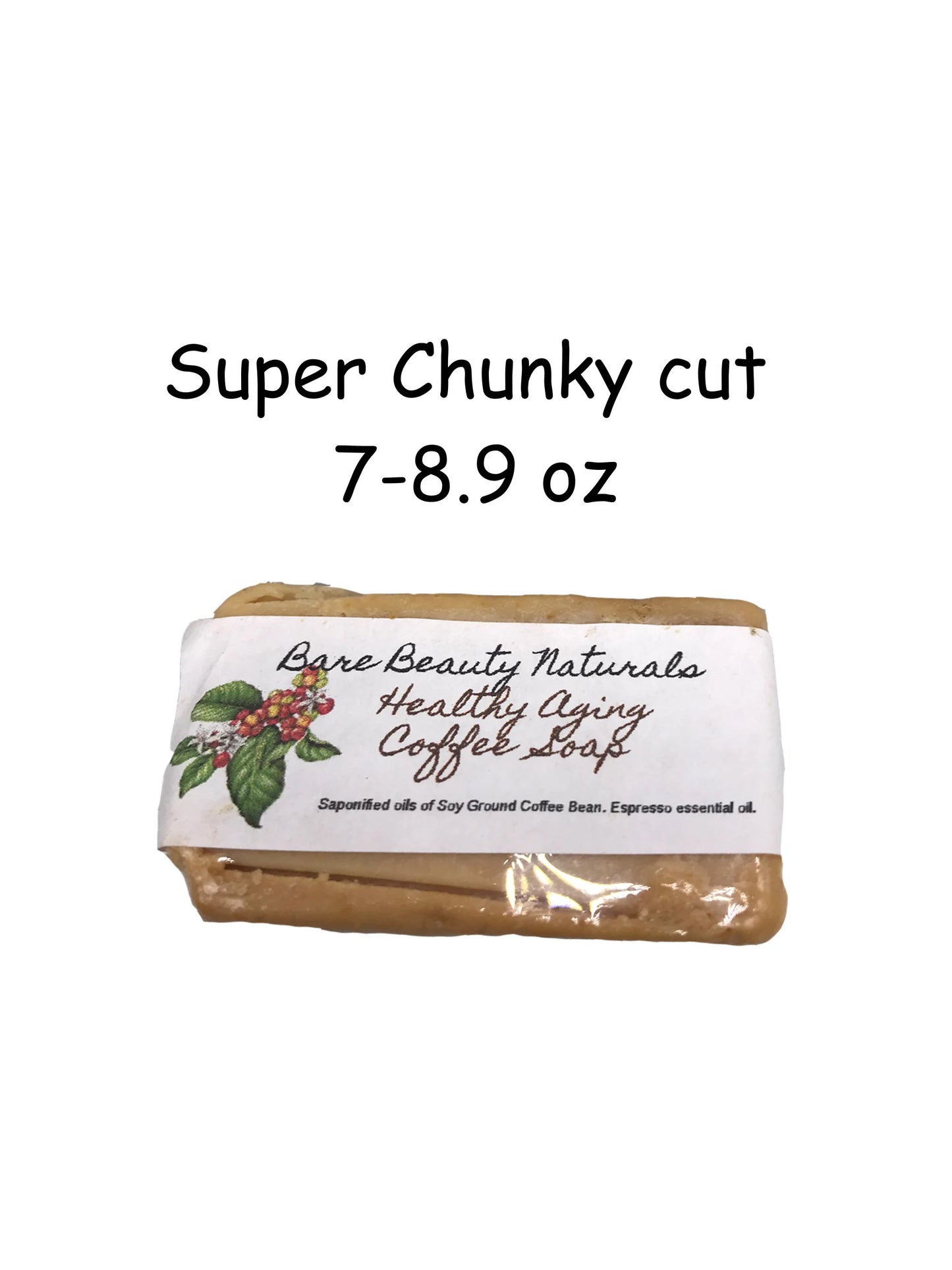 100% Natural Healthy Aging Coffee Soap // Free Exfoliating Soap Bag