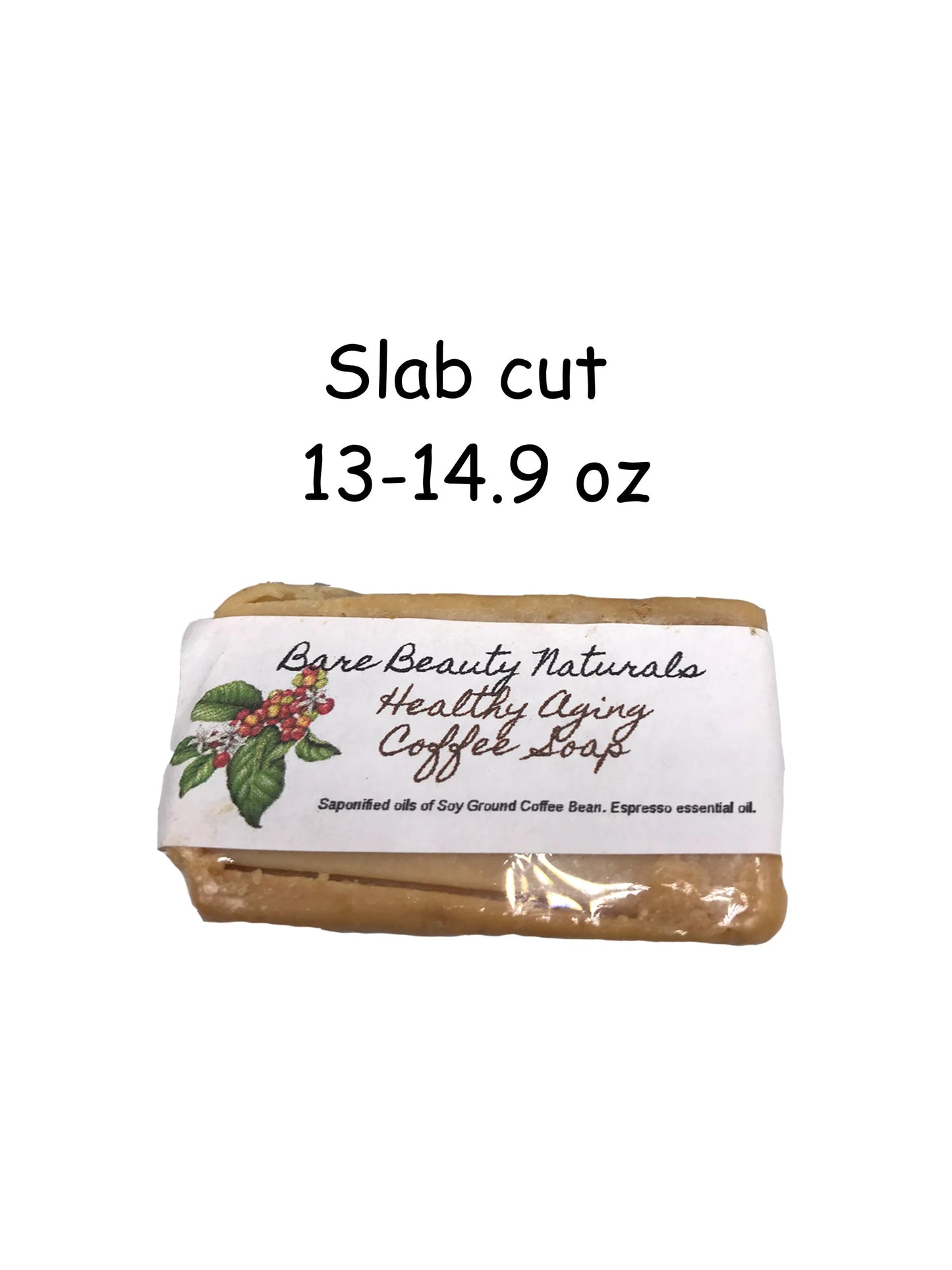 100% Natural Healthy Aging Coffee Soap // Free Exfoliating Soap Bag