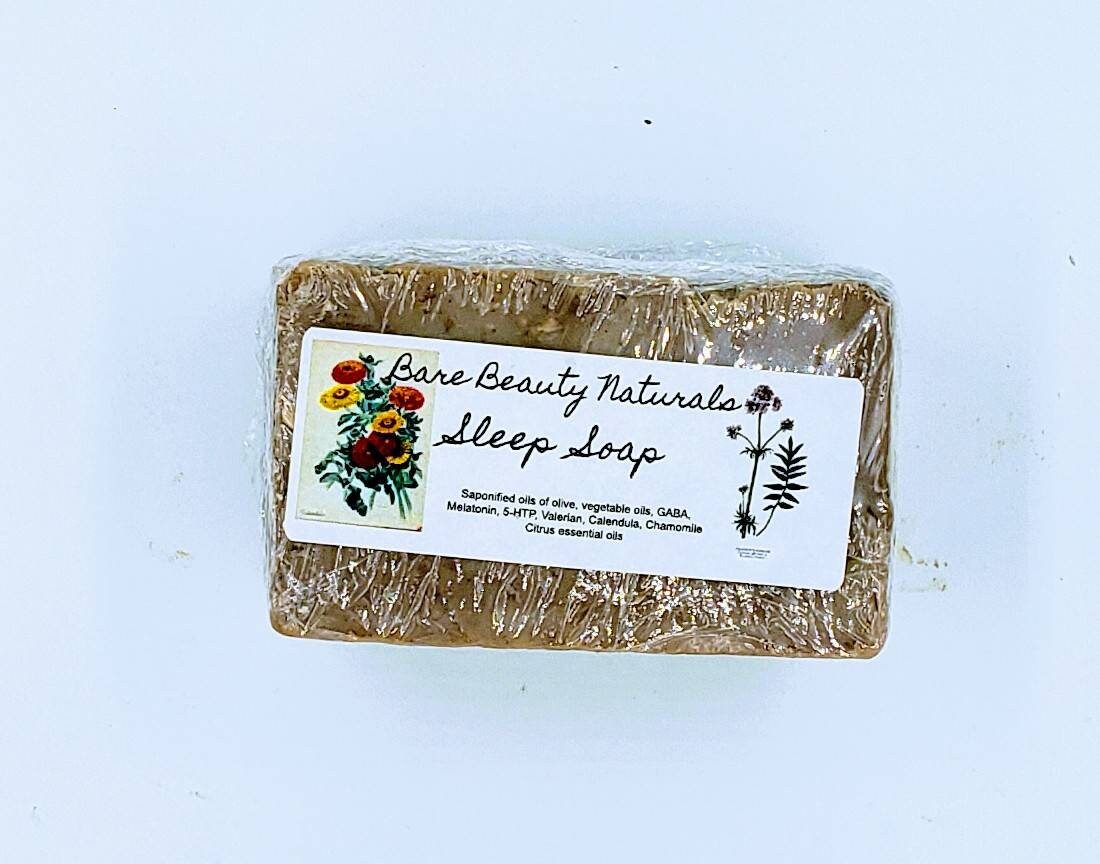 Soothing Chamomile & Valerian Root Soap - Handcrafted // With Free Exfoliating Soap Bag
